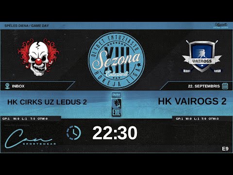 2023 09 22 | HK CIRKS UZ LEDUS 2 (CR2) - HK VAIROGS 2 (VG2) | E9