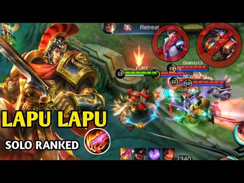 LAPU LAPU CORE DESTROY META HEROES IN MLBB  SOLO RANKED ||   Build Top 1 Global Lapu Lapu