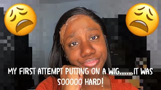 DIY FIRST TIME INSTALLING A LACE WIG...USING GHOST BOND GLUE