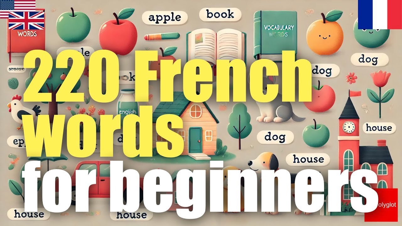 220 French words for beginners | Passive listening | L2Language | with hiragana episode artwork