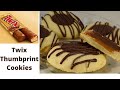 Twix Thumbprint Cookies