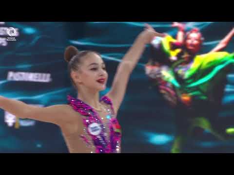 Dina AGISHEVA (BLR) - 2020 Rhythmic Europeans, junior ribbon final