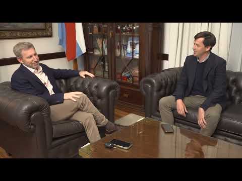Frigerio y el intendente de Nogoyá coordinaron obras estratégicas de infraestructura y conectividad