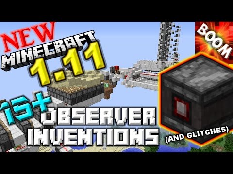 RonnygoBOOM - NEW 1.11 Minecraft 15+ Observer Block Inventions