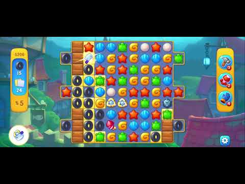 Fishdom Hard Level 5206 without Power Ups.