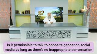 Talking to opposite gender on social media as long as there is no inappropriate conversation? Assim