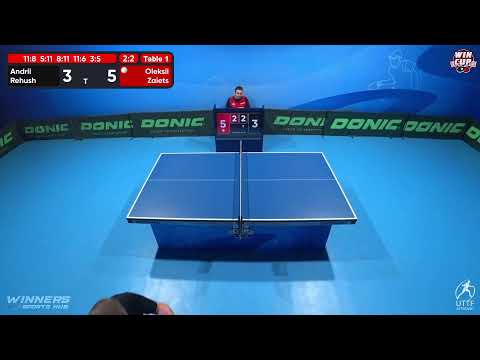 15:30 Andrii Rehush 2-3 Oleksii Zaiets West 3 WIN CUP 27.11.2022 | TABLE TENNIS WINCUP