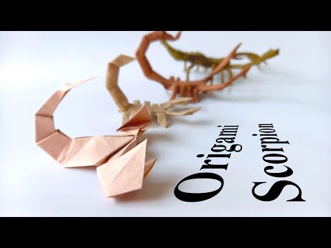 Origami Scorpion at Different Levels (Jozsef Zsebe, Jo Nakashima, Robert J. Lang and MK)