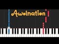 Awolnation - Sail (Piano Tutorial)