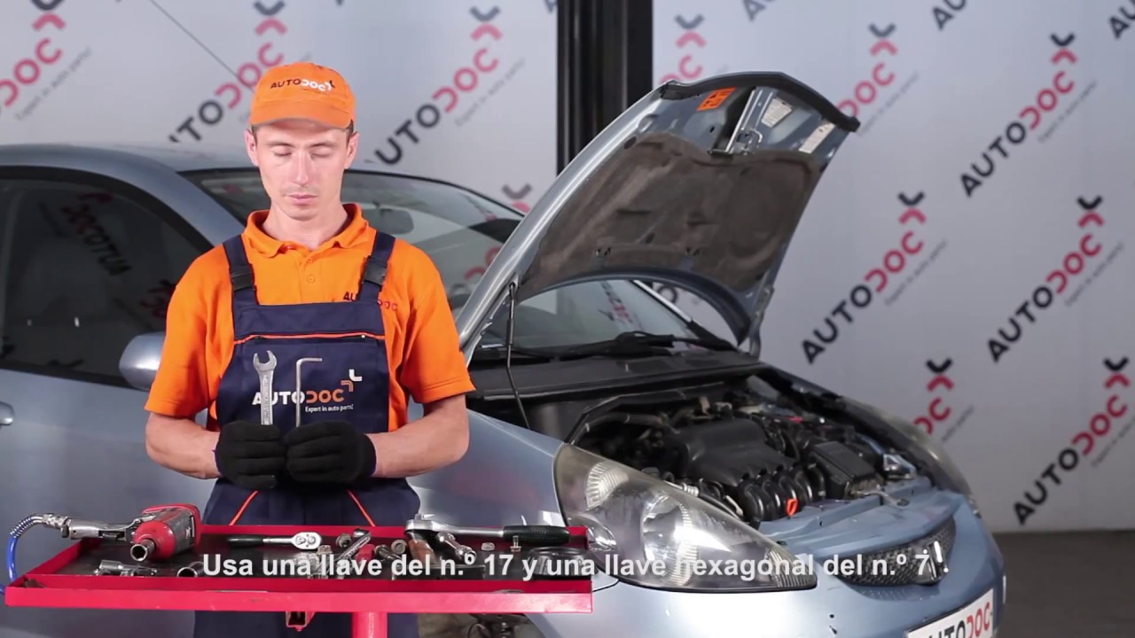 Cómo cambiar: copelas del amortiguador de la parte delantera - Honda Jazz GD | Guía de sustitución