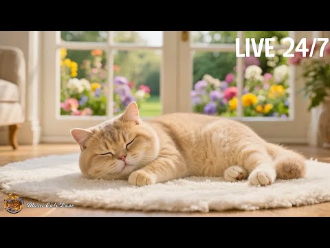 24 Hours of Calming Music for Cats 🐱 Calm Cat Music for Anxiety Relief 🐈 Deep Sleep Music