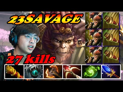 23SAVAGE Monkey King 27 kills intense comeback vs Arc Warden | Giveaway | Dota 2 Pro Gameplay