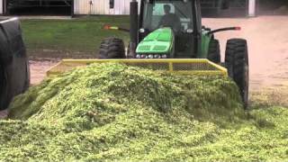 Degelman 5900 Dozer in Silage Using Front 3-Point Mount