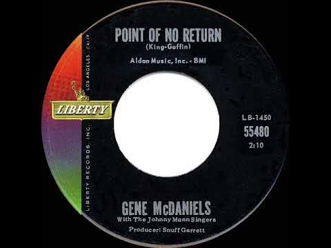 1962 HITS ARCHIVE: Point Of No Return - Gene McDaniels