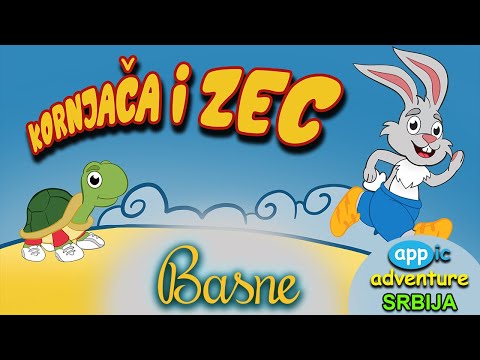 Basne - Kornjača i Zec - Priče za decu na srpskom