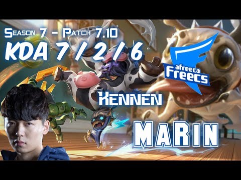 AFs MaRin KENNEN vs KAYLE Top - Patch 7.10 KR Ranked