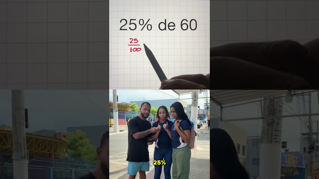 What is 25% of 60?! #professorvictorpolillo #shorts