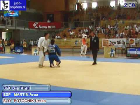 Judo 2009 Koper:  Martin (ESP) - Potocnik (SLO) [ 70kg].