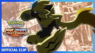Zeraora vs. Guzzlord! ⚡ | Pokémon the Series: Sun & Moon—Ultra Legends | Official Clip