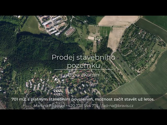 Sale land For housing, 701 m² - Brno-Komín