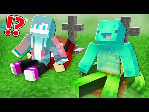 JJ MAIZEN & Mikey - Mikey and JJ became a GHOSTS in Minecraft! - (Maizen)