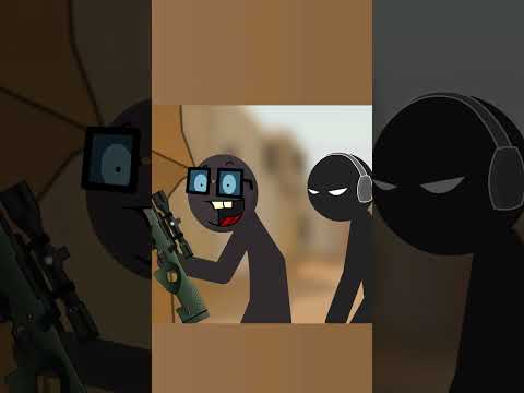 Sniping Lessons with Camper – DE dust2 #animation #cs2 #stickman