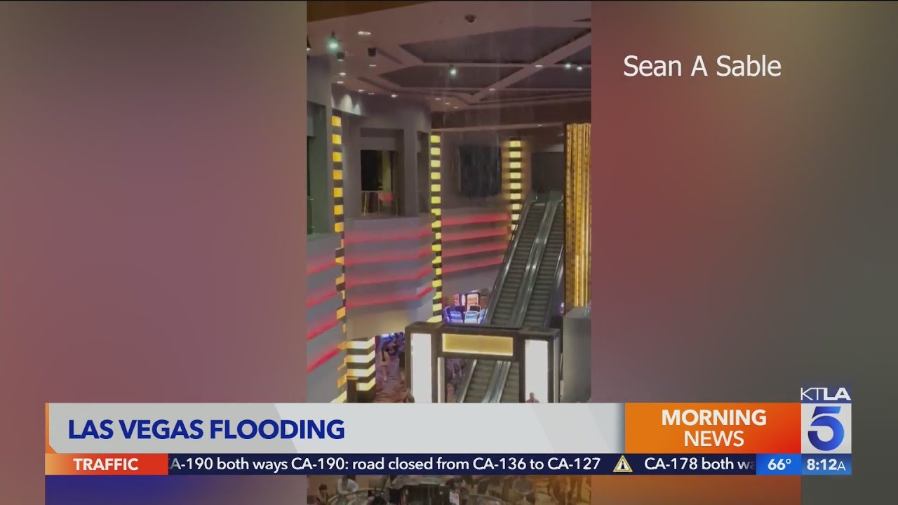 Storm floods Planet Hollywood, other Vegas strip hotels