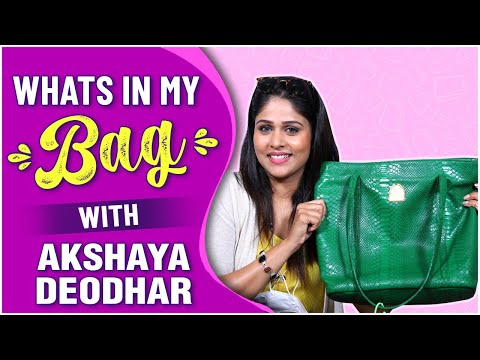 WHAT'S IN MY BAG ft.Akshaya Deodhar | Tujhyat Jeev Rangala