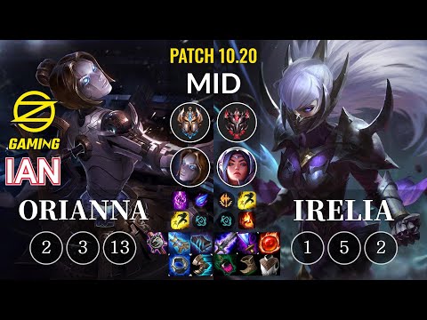 OZ Ian Orianna vs Irelia Mid - KR Patch 10.20