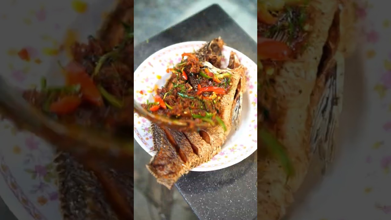 มอนิ่งครับ.. รับปลานิลสักคำมั้ย ? 🐟🌶 Tilapia with Stir-fried Spicy Red Curry #ทำอาหาร #หิว #ThaiFood