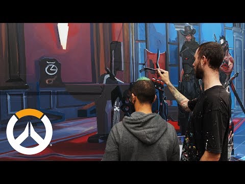 Overwatch Mural Timelapse | Melbourne, Australia