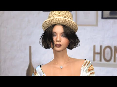 the sims 4 premium cc download girl Nuria Esteban by Bonita100 Cas Video Preview