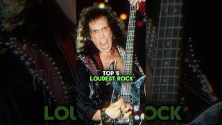 TOP 5 LOUDEST ROCK BANDS EVER! #shorts #musichistory #music #musician