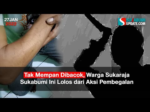 Tak Mempan Dibacok, Warga Sukaraja Sukabumi Ini Lolos dari Aksi Pembegalan