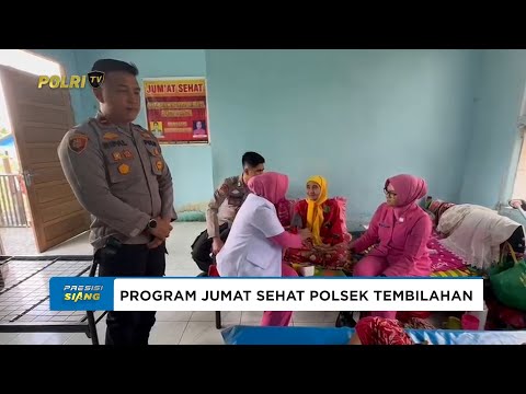PERSONEL BHABINKAMTIBMAS SUNGAI BERINGIN POLSEK TEMBILAHAN INISIASI PROGRAM JUMAT SEHAT