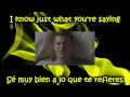 Glee - Don't speak / Sub spanish with lyrics ...