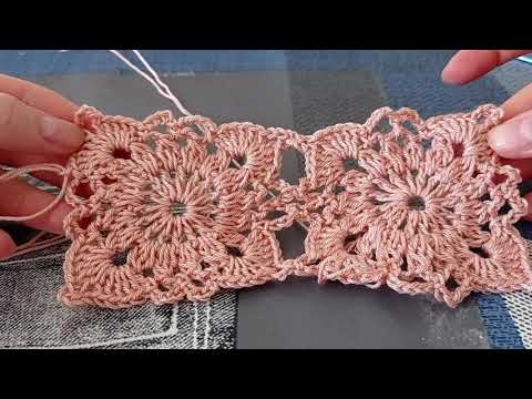 Motiv crosetat (floare)/crochet flower /tuto motif au crochet