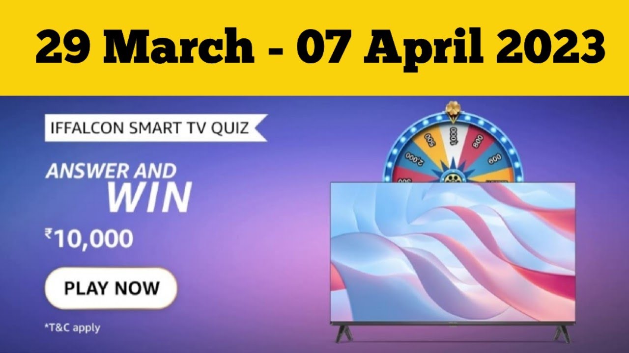 Watch video Amazon IFFALCON Smart TV Quiz Answers Today I Amazon Quiz Today I Amazon Quiz Answers Today Now Amazon IFFALCON Smart TV Quiz Answers Today I Amazon Quiz Today I Amazon Quiz Answers Today