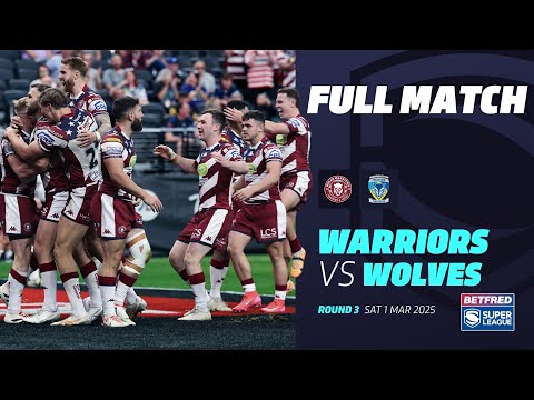 LAS VEGAS FULL MATCH | Wigan Warriors v Warrington Wolves | 2025 Betfred Super League