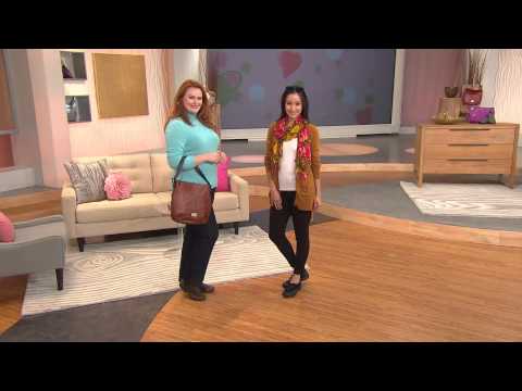 Earth Origins Leather & Suede Slip-on Shoes - Dover with Sandra Bennett