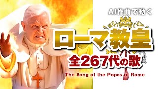 歴代ローマ教皇 全267代の歌 #AI動画 - サムネイル