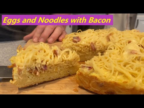 I Cooked Eggs and Noodles, with Bacon - The Results were amazing!