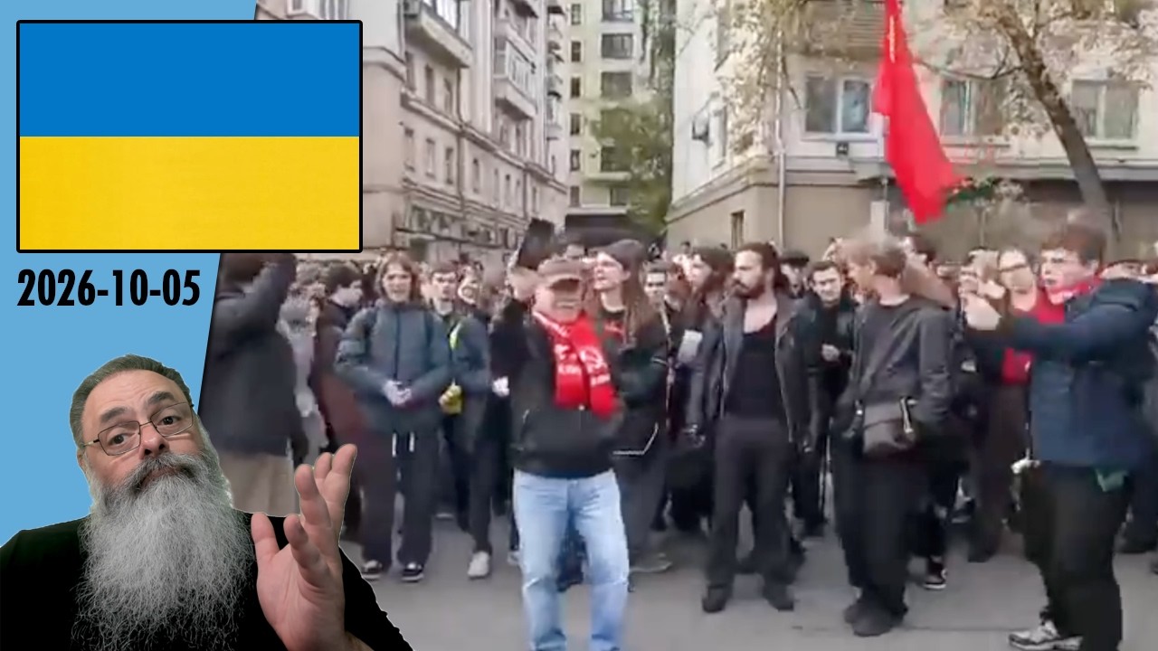 #Ucrânia 2026-10-05: "ABAIXO o TSAR" PROTESTOS em MOSCOU e OUTRAS CIDADES contra o PUTIN