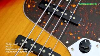 Video thumbnail for Tokai TJB-55 + Seymour Duncan Weather Report by Kitarablogi