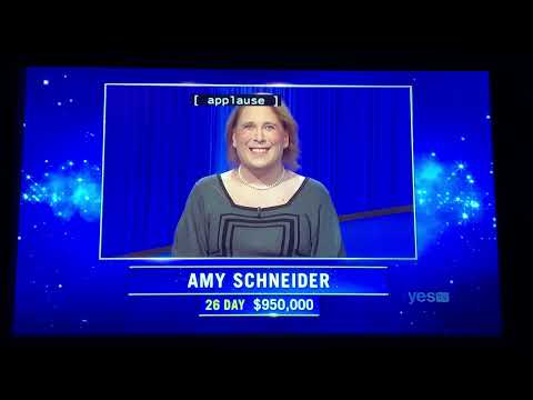 Jeopardy, intro - Amy Schneider DAY 27 (1/6/22)