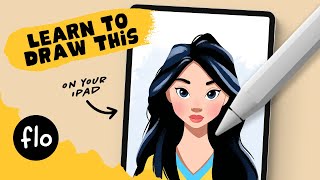 Draw a Disney-Style Character in Procreate ✨ | Step-by-Step Beginner Tutorial