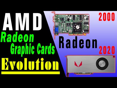 Evolution of AMD Radeon Video Card Graphics 2000   2020 + Test Running Games