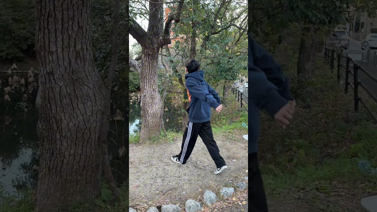 【パルクールやってみた】着地が難しい