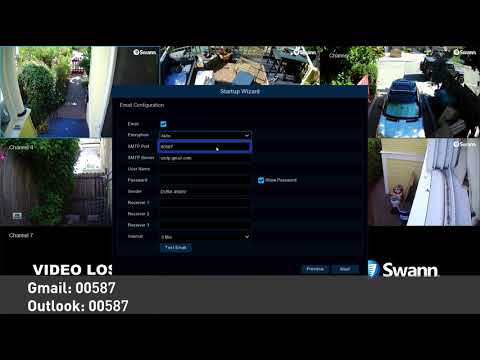 Swann DVR Security System Setup Wizard – initial setup, firmware version 8.x