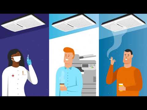 Luftreiniger zur Beseitigung von Viren (Corona) und Bakterien  - VisionAir Blue Line von Euromate